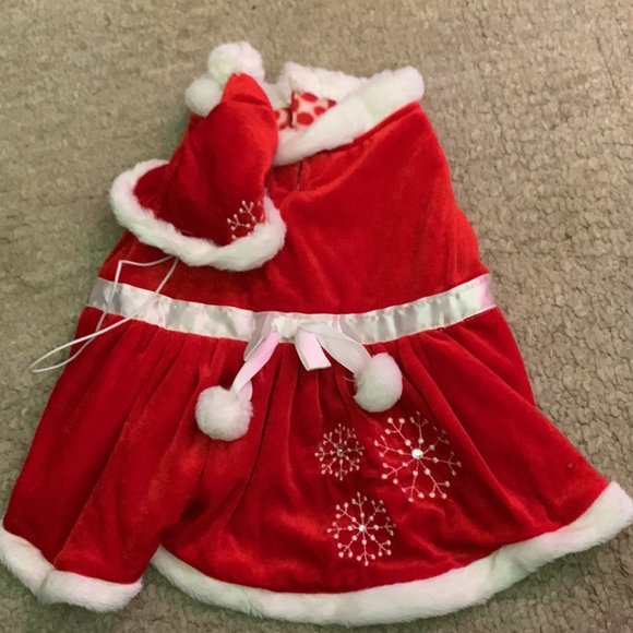 Dog Christimas Outfit w/ hat - Picture 1 of 3